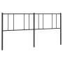 Cabecero de metal negro 180 cm de vidaXL, Cabeceros y pies de cama - Ref: Foro24-352516, Precio: 29,67 €, Descuento: %