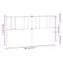 Cabecero de metal negro 180 cm de vidaXL, Cabeceros y pies de cama - Ref: Foro24-352516, Precio: 29,67 €, Descuento: %