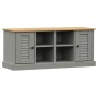 VIGO Schuhbank Kiefernholz massiv grau 106x35x45 cm von vidaXL, Bänke für Hallen und Lager - Ref: Foro24-353180, Preis: 100,7...