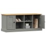 VIGO Schuhbank Kiefernholz massiv grau 106x35x45 cm von vidaXL, Bänke für Hallen und Lager - Ref: Foro24-353180, Preis: 100,7...