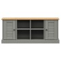 VIGO Schuhbank Kiefernholz massiv grau 106x35x45 cm von vidaXL, Bänke für Hallen und Lager - Ref: Foro24-353180, Preis: 100,7...