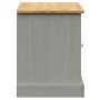 VIGO Schuhbank Kiefernholz massiv grau 106x35x45 cm von vidaXL, Bänke für Hallen und Lager - Ref: Foro24-353180, Preis: 100,7...
