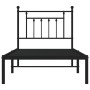 Bettgestell mit schwarzem Metallkopfteil 90x200 cm von vidaXL, Betten und Lattenroste - Ref: Foro24-353530, Preis: 69,84 €, R...