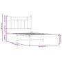 Estructura de cama con cabecero metal negro 90x200 cm de vidaXL, Camas y somieres - Ref: Foro24-353530, Precio: 71,32 €, Desc...