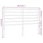 Kopfteil aus schwarzem Metall, 160 cm von vidaXL, Kopf- und Fußteile - Ref: Foro24-352354, Preis: 30,15 €, Rabatt: %