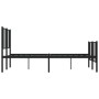 Estructura de cama cabecero y estribo metal negro 140x200 cm de vidaXL, Camas y somieres - Ref: Foro24-352499, Precio: 95,93 ...