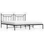 Estructura de cama con cabecero metal negro 193x203 cm | Foro24.es | Tu tienda online para hogar, jardín y más Foro24.es