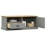 VIGO Massivholz Kiefernholz TV-Möbel grau 106x40x40 cm von vidaXL, TV-Möbel - Ref: Foro24-353177, Preis: 80,91 €, Rabatt: %
