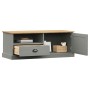 VIGO Massivholz Kiefernholz TV-Möbel grau 106x40x40 cm von vidaXL, TV-Möbel - Ref: Foro24-353177, Preis: 81,76 €, Rabatt: %