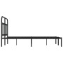 Estructura de cama con cabecero metal negro 120x190 cm