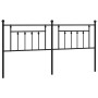 Black metal headboard 193 cm by vidaXL, Headboards and footboards - Ref: Foro24-353574, Price: 47,82 €, Discount: %