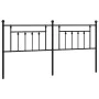 Kopfteil aus schwarzem Metall, 193 cm von vidaXL, Kopf- und Fußteile - Ref: Foro24-353574, Preis: 46,97 €, Rabatt: %