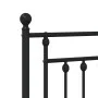Kopfteil aus schwarzem Metall, 193 cm von vidaXL, Kopf- und Fußteile - Ref: Foro24-353574, Preis: 46,97 €, Rabatt: %