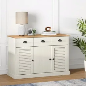VIGO sideboard with drawers solid white pine wood 113x40x75cm by vidaXL, Sideboards - Ref: Foro24-353191, Price: 212,22 €, Di...