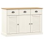 VIGO Sideboard mit Schubladen aus massivem weißem Kiefernholz 113x40x75cm von vidaXL, Sideboards - Ref: Foro24-353191, Preis:...