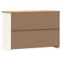 VIGO Sideboard mit Schubladen aus massivem weißem Kiefernholz 113x40x75cm von vidaXL, Sideboards - Ref: Foro24-353191, Preis:...