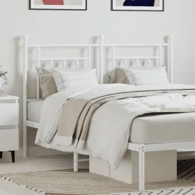 Cabecero de metal blanco 150 cm de vidaXL, Cabeceros y pies de cama - Ref: Foro24-353620, Precio: 49,43 €, Descuento: %