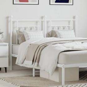 White metal headboard 150 cm by vidaXL, Headboards and footboards - Ref: Foro24-353620, Price: 50,38 €, Discount: %