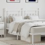 Cabecero de metal blanco 150 cm de vidaXL, Cabeceros y pies de cama - Ref: Foro24-353620, Precio: 50,38 €, Descuento: %
