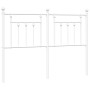 Cabecero de metal blanco 150 cm de vidaXL, Cabeceros y pies de cama - Ref: Foro24-353620, Precio: 50,38 €, Descuento: %