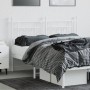 Kopfteil aus weißem Metall, 150 cm von vidaXL, Kopf- und Fußteile - Ref: Foro24-353620, Preis: 50,38 €, Rabatt: %