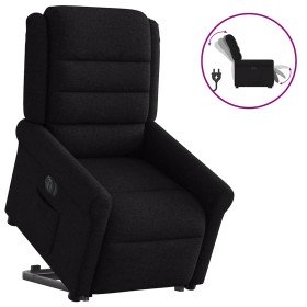 Sillón eléctrico reclinable elevable de tela negro Sillón eléctrico reclinable elevable de tela negro