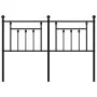 Cabecero de metal negro 150 cm de vidaXL, Cabeceros y pies de cama - Ref: Foro24-353571, Precio: 49,42 €, Descuento: %