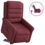 Sillón eléctrico reclinable elevable de tela rojo tinto en Sillones | Comprar online en Foro24
