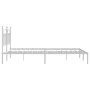 Estructura de cama con cabecero metal blanca 160x200 cm de vidaXL, Camas y somieres - Ref: Foro24-353589, Precio: 124,93 €, D...
