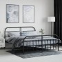 Estructura de cama cabecero y estribo metal negro 183x213cm de vidaXL, Camas y somieres - Ref: Foro24-353658, Precio: 126,86 ...