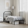 Estructura de cama con cabecero metal negro 90x200 cm de vidaXL, Camas y somieres - Ref: Foro24-353628, Precio: 107,58 €, Des...