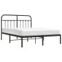 Bettgestell mit schwarzem Metallkopfteil 135x190 cm von vidaXL, Betten und Lattenroste - Ref: Foro24-352577, Preis: 109,83 €,...