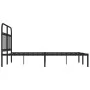 Bed frame with black metal headboard 135x190 cm by vidaXL, Beds and slatted bases - Ref: Foro24-352577, Price: 109,83 €, Disc...