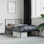 Estructura de cama con cabecero metal negro 90x200 cm de vidaXL, Camas y somieres - Ref: Foro24-352473, Precio: 75,19 €, Desc...