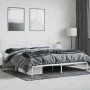 Estructura de cama de metal con cabecero blanco 193x203 cm de vidaXL, Camas y somieres - Ref: Foro24-353592, Precio: 106,71 €...