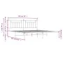 Estructura de cama de metal con cabecero blanco 193x203 cm de vidaXL, Camas y somieres - Ref: Foro24-353592, Precio: 106,71 €...