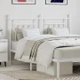 White metal headboard 140 cm by vidaXL, Headboards and footboards - Ref: Foro24-353619, Price: 49,04 €, Discount: %