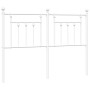 Kopfteil aus weißem Metall, 140 cm von vidaXL, Kopf- und Fußteile - Ref: Foro24-353619, Preis: 50,06 €, Rabatt: %