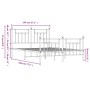 Estructura cama metal cabecero y estribo blanco 140x190 cm de vidaXL, Camas y somieres - Ref: Foro24-353604, Precio: 130,58 €