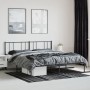 Estructura de cama con cabecero metal negro 180x200 cm de vidaXL, Camas y somieres - Ref: Foro24-352484, Precio: 124,76 €, De...