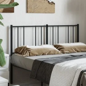Kopfteil aus schwarzem Metall, 160 cm von vidaXL, Kopf- und Fußteile - Ref: Foro24-352515, Preis: 23,18 €, Rabatt: %