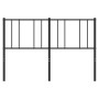 Kopfteil aus schwarzem Metall, 160 cm von vidaXL, Kopf- und Fußteile - Ref: Foro24-352515, Preis: 23,49 €, Rabatt: %
