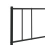 Kopfteil aus schwarzem Metall, 160 cm von vidaXL, Kopf- und Fußteile - Ref: Foro24-352515, Preis: 23,49 €, Rabatt: %