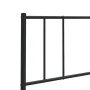 Kopfteil aus schwarzem Metall, 160 cm von vidaXL, Kopf- und Fußteile - Ref: Foro24-352515, Preis: 23,18 €, Rabatt: %