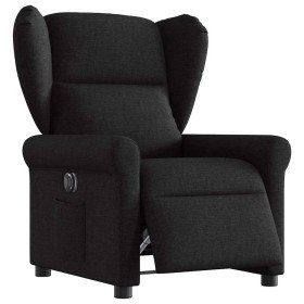 Sillón reclinable eléctrico de tela negro en Sillones | Comprar online en Foro24