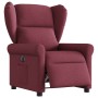 Sillón reclinable eléctrico tela rojo tinto