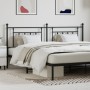 Black metal headboard 200 cm by vidaXL, Headboards and footboards - Ref: Foro24-353575, Price: 43,45 €, Discount: %