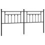 Kopfteil aus schwarzem Metall, 200 cm von vidaXL, Kopf- und Fußteile - Ref: Foro24-353575, Preis: 43,45 €, Rabatt: %
