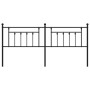 Kopfteil aus schwarzem Metall, 200 cm von vidaXL, Kopf- und Fußteile - Ref: Foro24-353575, Preis: 43,45 €, Rabatt: %