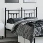 Cabecero de metal negro 120 cm de vidaXL, Cabeceros y pies de cama - Ref: Foro24-353568, Precio: 42,56 €, Descuento: %